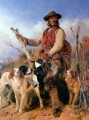 Richard Ansdell Heger mit Hunde bejagter
